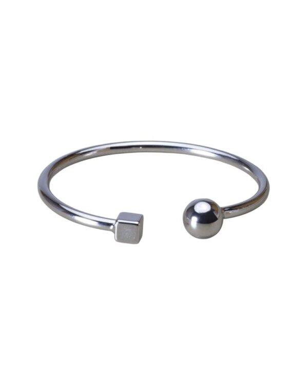 SUGAR CUBE CUFF BRACLET IN SILVER