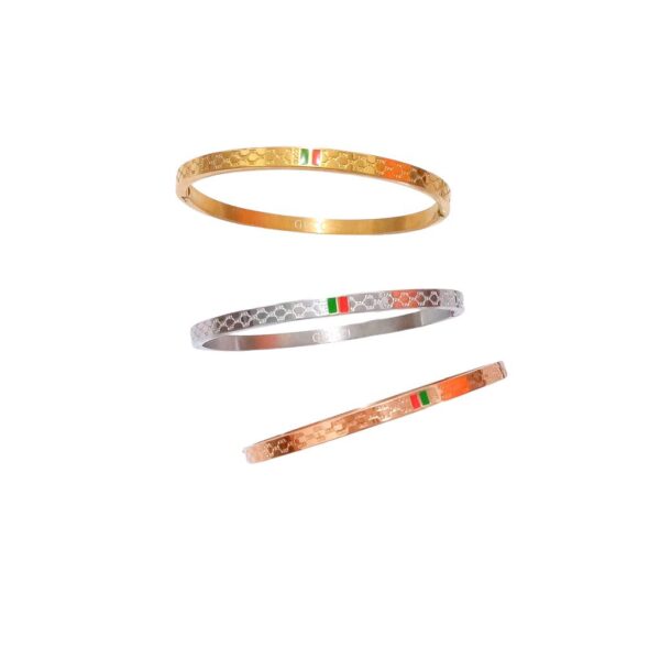 GELANG BANGLE TITANIUM GUCCI SET