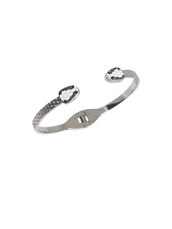 BRACELET SNAKE HEAD PLATINUM