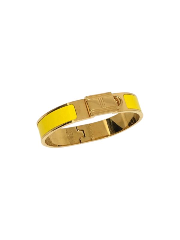 HERMES CLIC H BRACELET GOLD & YELLOW