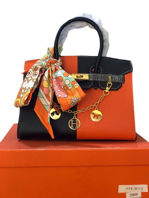 HERMES BAG ORANGE & BLACK